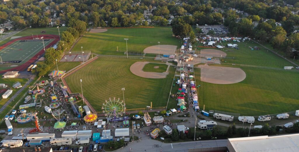 Fairview Park Summerfest Aerial View