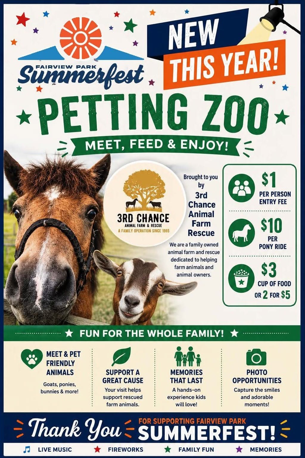 Fairview Summerfest Petting Zoo