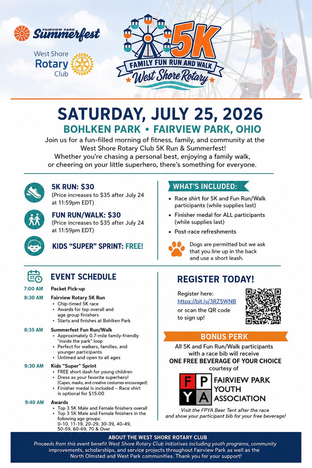 Summerfest 2026, Rotary 5K